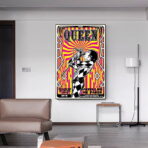 cartel de concierto de rock vintage paris