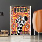cartel de concierto de rock vintage paris
