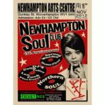 cartel de concierto de soul vintage