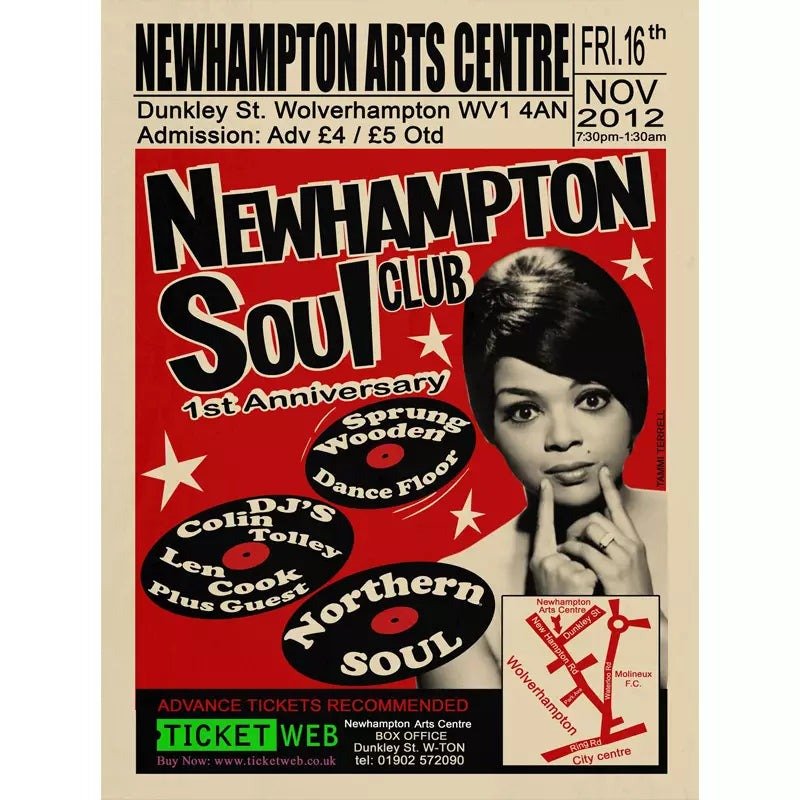 cartel de concierto de soul vintage cartel de concierto de soul vintage
