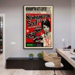 cartel de concierto de soul vintage
