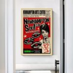 cartel de concierto de soul vintage