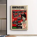 cartel de concierto de soul vintage