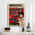 cartel de concierto de soul vintage