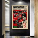 cartel de concierto de soul vintage