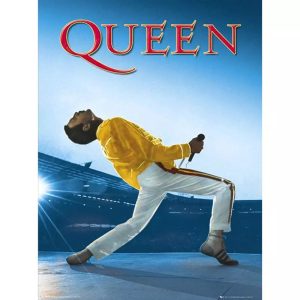 cartel de concierto vintage queen