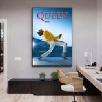 cartel de concierto vintage queen