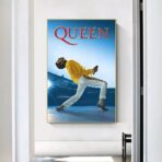 cartel de concierto vintage queen