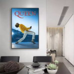 cartel de concierto vintage queen