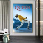 cartel de concierto vintage queen