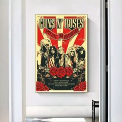 cartel de concierto de rock vintage