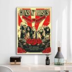 cartel de concierto de rock vintage
