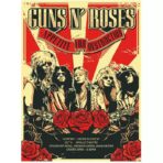cartel de concierto de rock vintage