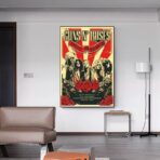 cartel de concierto de rock vintage