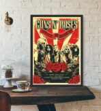 cartel de concierto de rock vintage