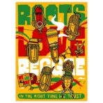 cartel de concierto de reggae vintage