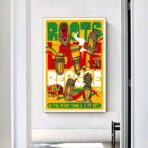 cartel de concierto de reggae vintage