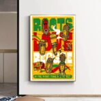 cartel de concierto de reggae vintage
