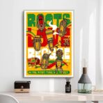 cartel de concierto de reggae vintage