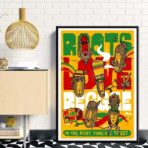 cartel de concierto de reggae vintage
