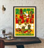 cartel de concierto de reggae vintage