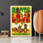 cartel de concierto de reggae vintage