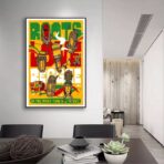 cartel de concierto de reggae vintage