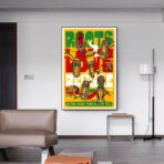 cartel de concierto de reggae vintage