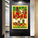 cartel de concierto de reggae vintage