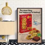 cartel de galletas vintage