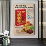 cartel de galletas vintage