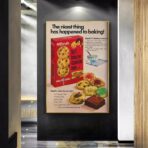 cartel de galletas vintage