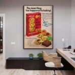cartel de galletas vintage