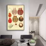 cartel de concha vintage