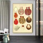 cartel de concha vintage