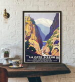 cartel vintage cote dazur 1
