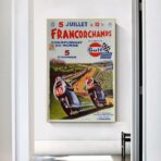 cartel de carreras de motocicletas vintage