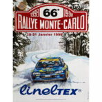 cartel de carrera de rally vintage