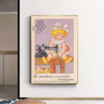 cartel de costura nino vintage