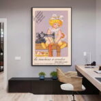 cartel de costura nino vintage