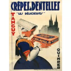 cartel de crepes vintage