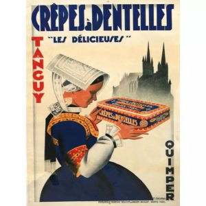 cartel de crepes vintage