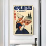 cartel de crepes vintage