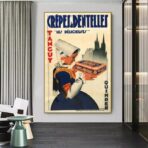 cartel de crepes vintage