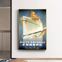 cartel de crucero vintage