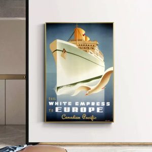cartel de crucero vintage