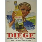 affiche cuisine vintage alcool
