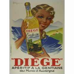affiche cuisine vintage alcool