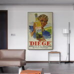 affiche cuisine vintage alcool