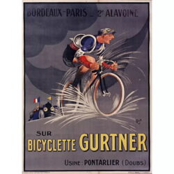 affiche cycliste vintage